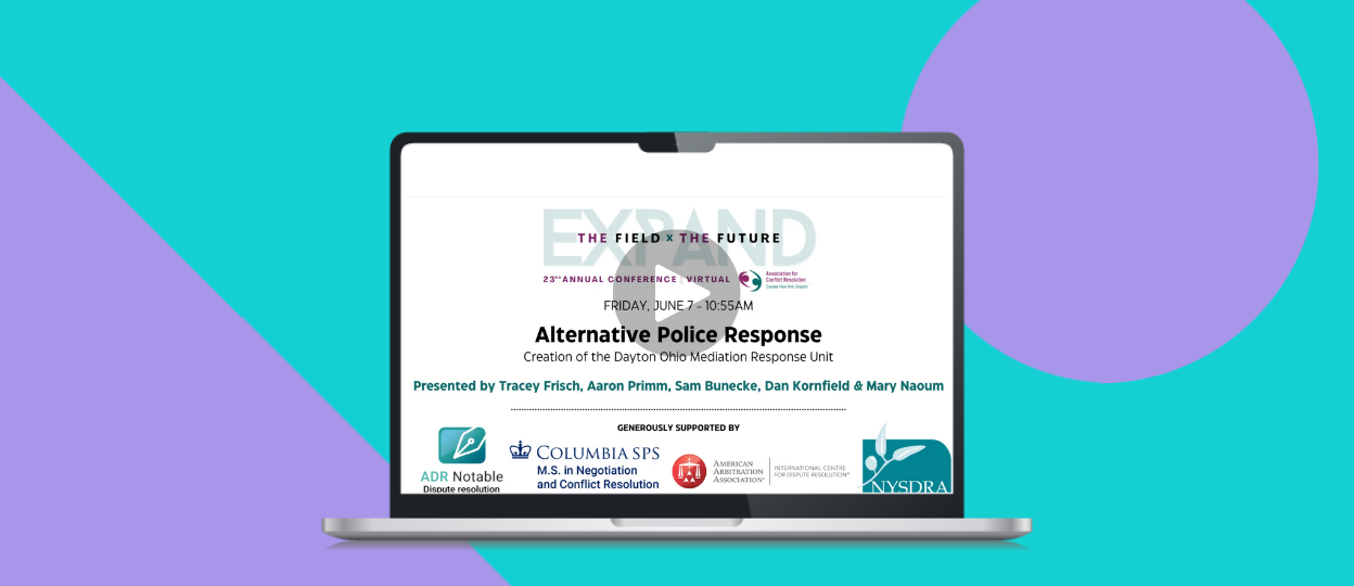 Grantee Presentation: Learn about the Creation of the Dayton Mediation Response Unit