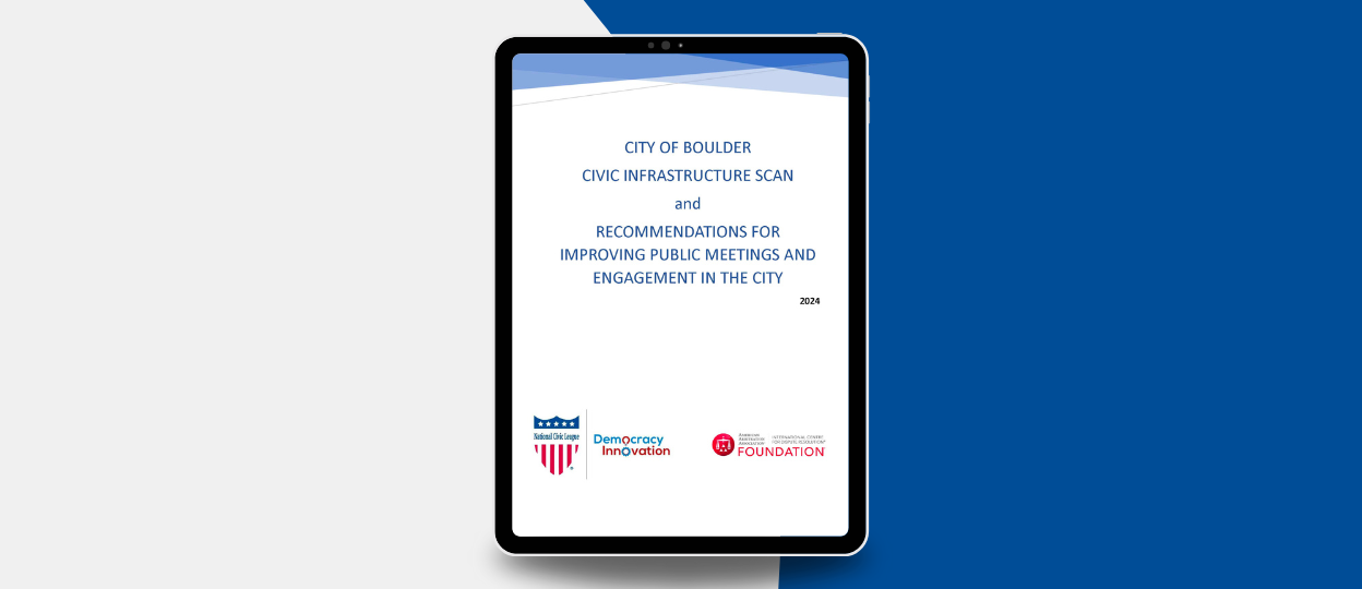 2024 City Reports on Civic Infrastructure Scan and Recommendations