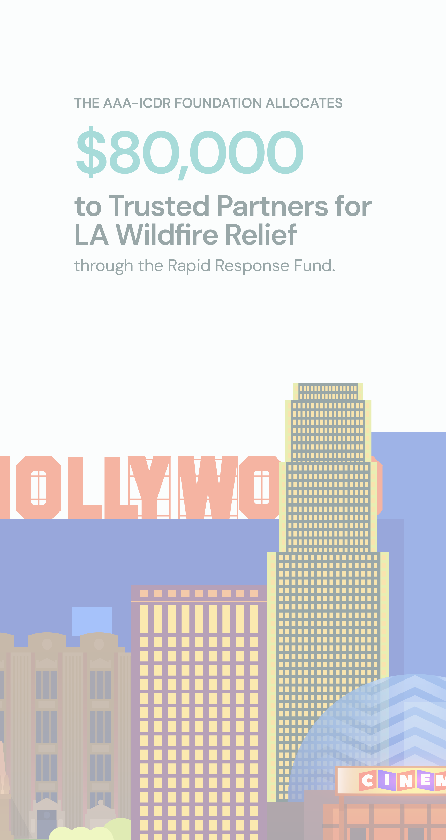 Mobilizing Support for LA Wildfires by AAA-ICDR Foundation and AAA